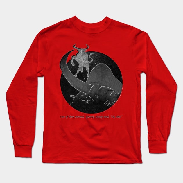 Twin Charging Bulls from Chapter 15 of Wrong Side of a Workingman Long Sleeve T-Shirt by DiPEGO NOW ENTERTAiNMENT